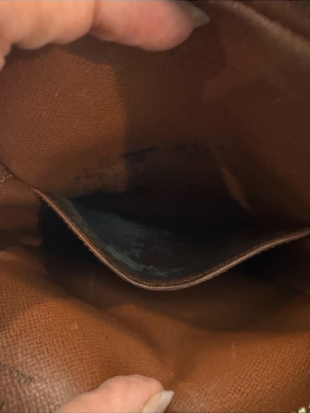 Louis Vuitton Monogram Canvas Brown Tan Messenger Crossbody